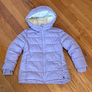 GAP Light Purple Hooded Puffer Jacket